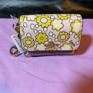 Coach mini bag keychain charm